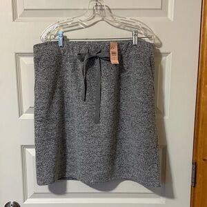 Loft Plus Gray Fleece Women's Mini Skirt